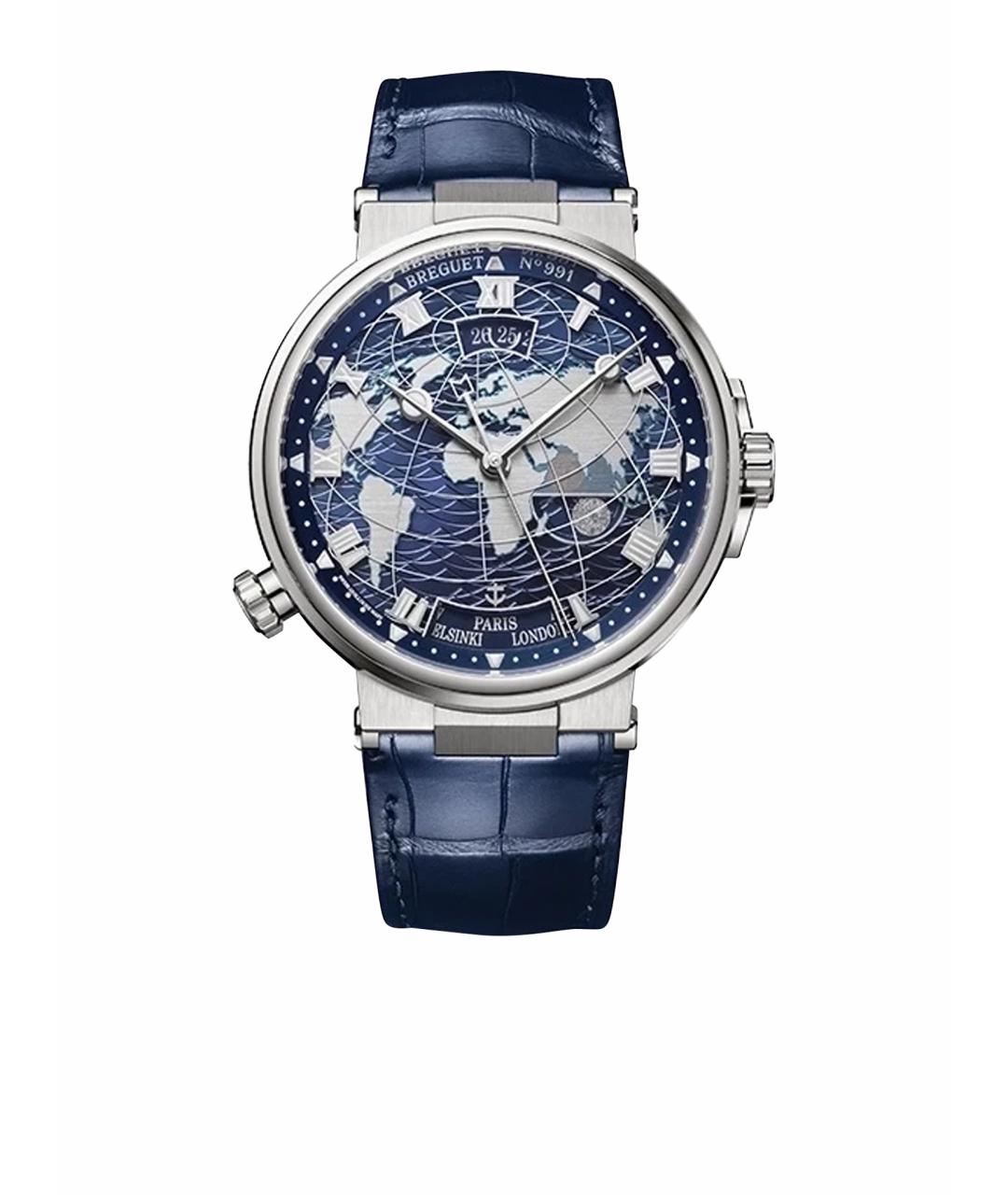 Breguet Темно-синие часы из белого золота, фото 1