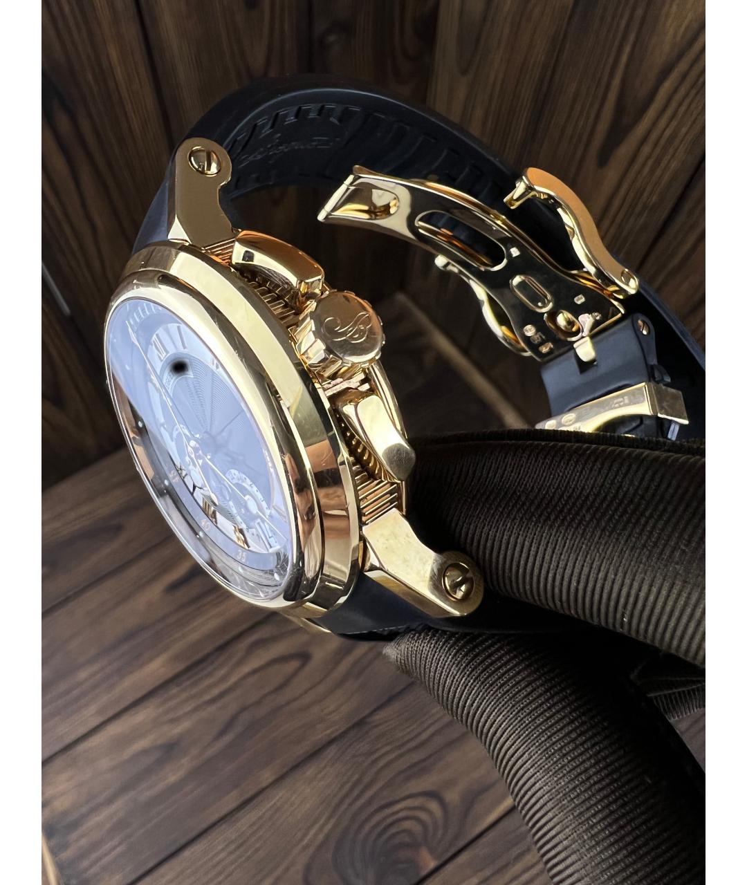 Breguet Черные часы из желтого золота, фото 4