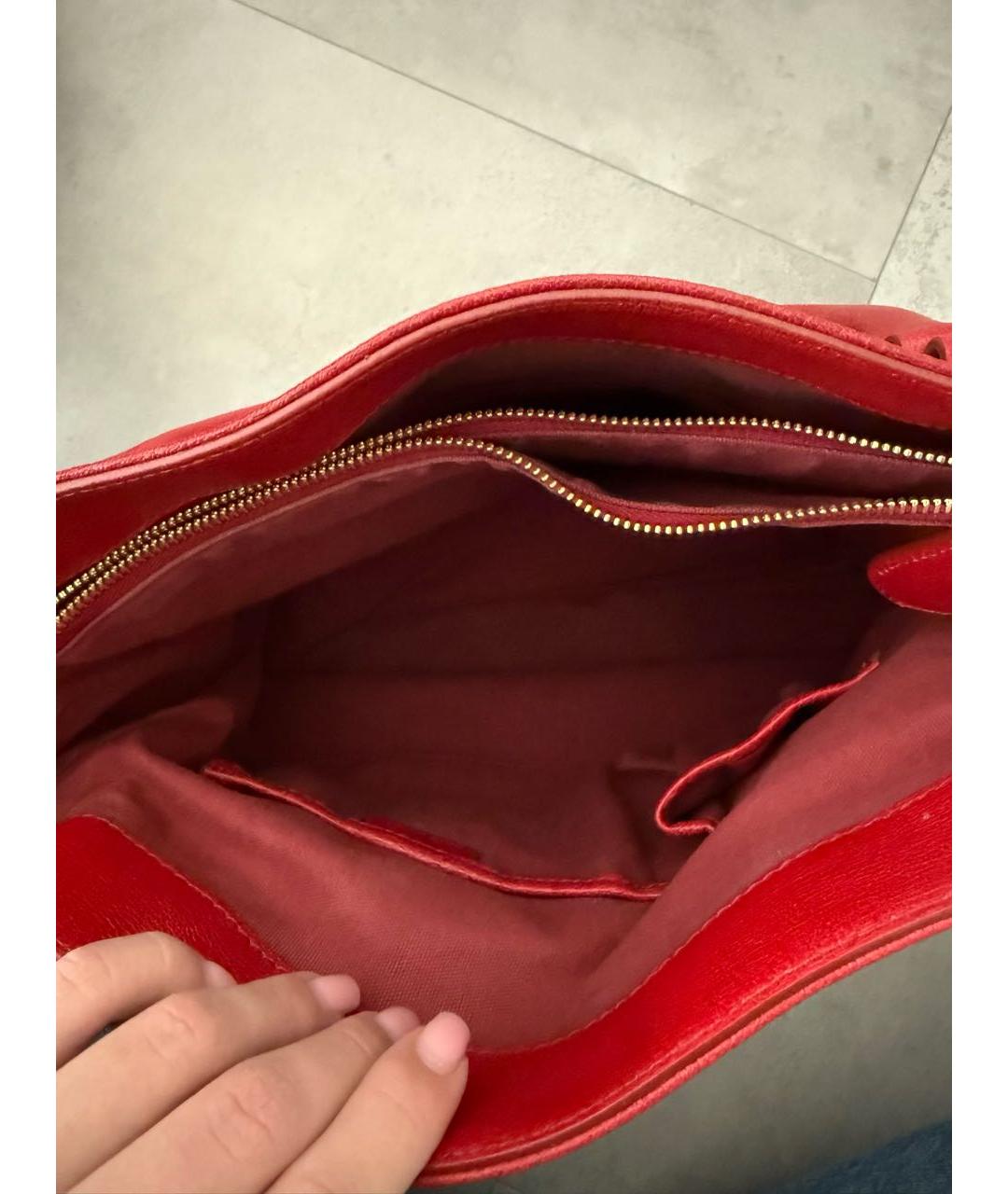 BURBERRY Бордовая сумка тоут, фото 7
