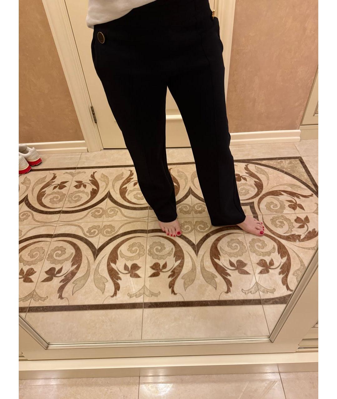 GIVENCHY Черные хлопковые прямые брюки, фото 3