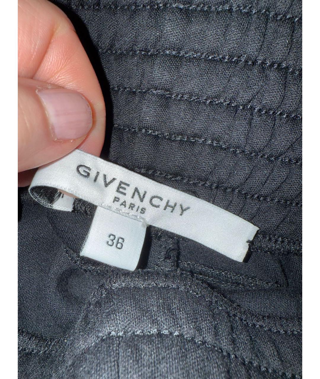 GIVENCHY Черные хлопковые прямые брюки, фото 7