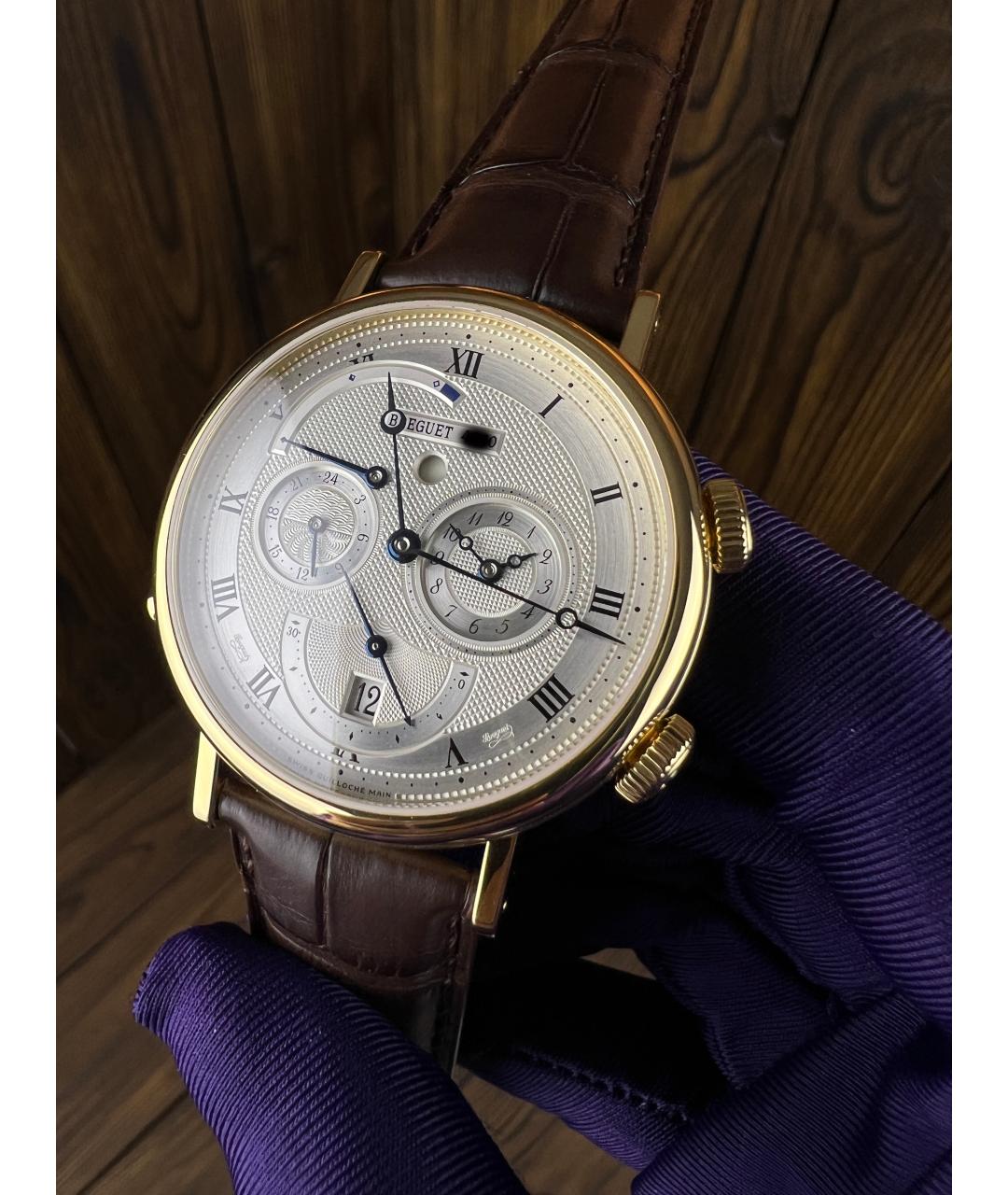 Breguet Коричневые часы из желтого золота, фото 2