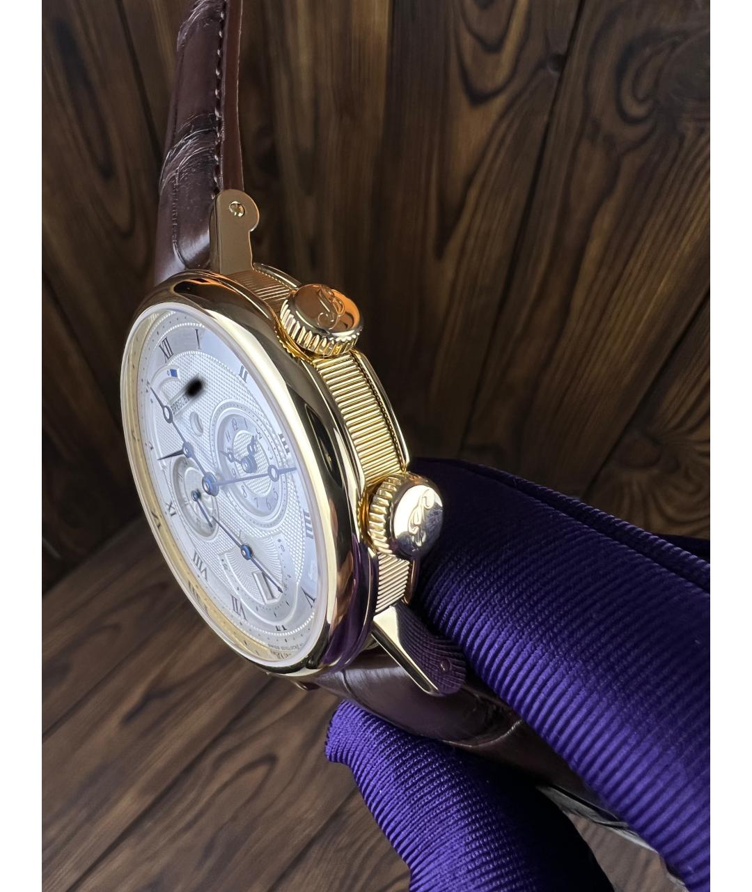 Breguet Коричневые часы из желтого золота, фото 3
