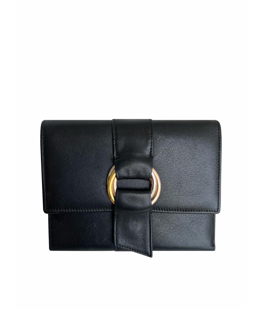 CARTIER Черный кожаный кошелек, фото 1