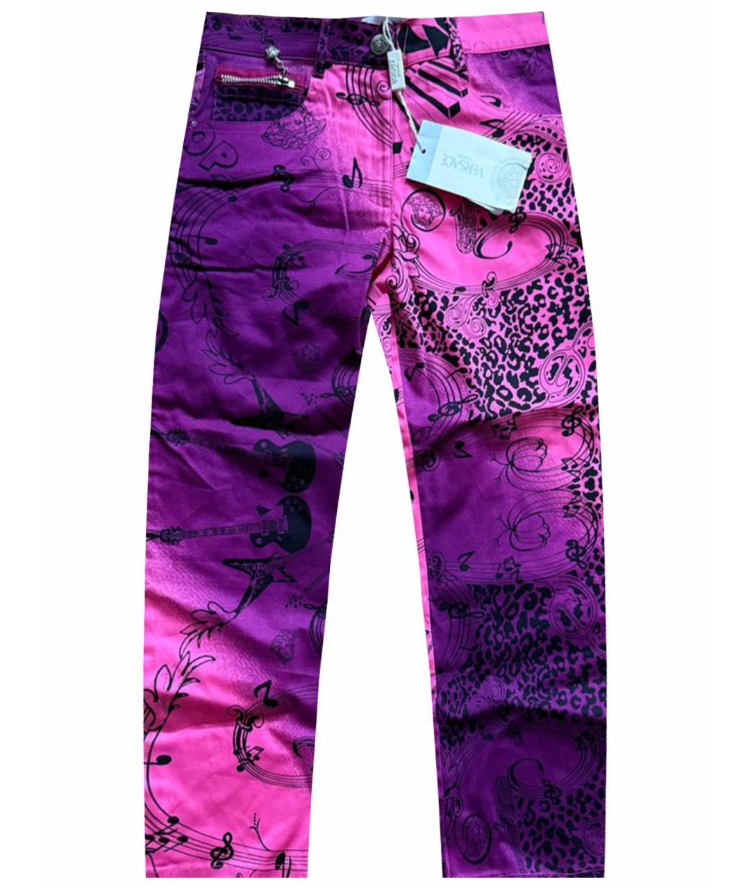 VERSACE Мульти хлопковые брюки и шорты, фото 1