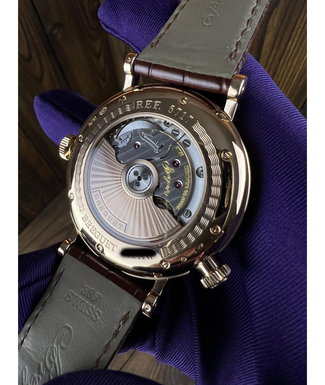 Breguet Коричневые часы из розового золота, фото 5