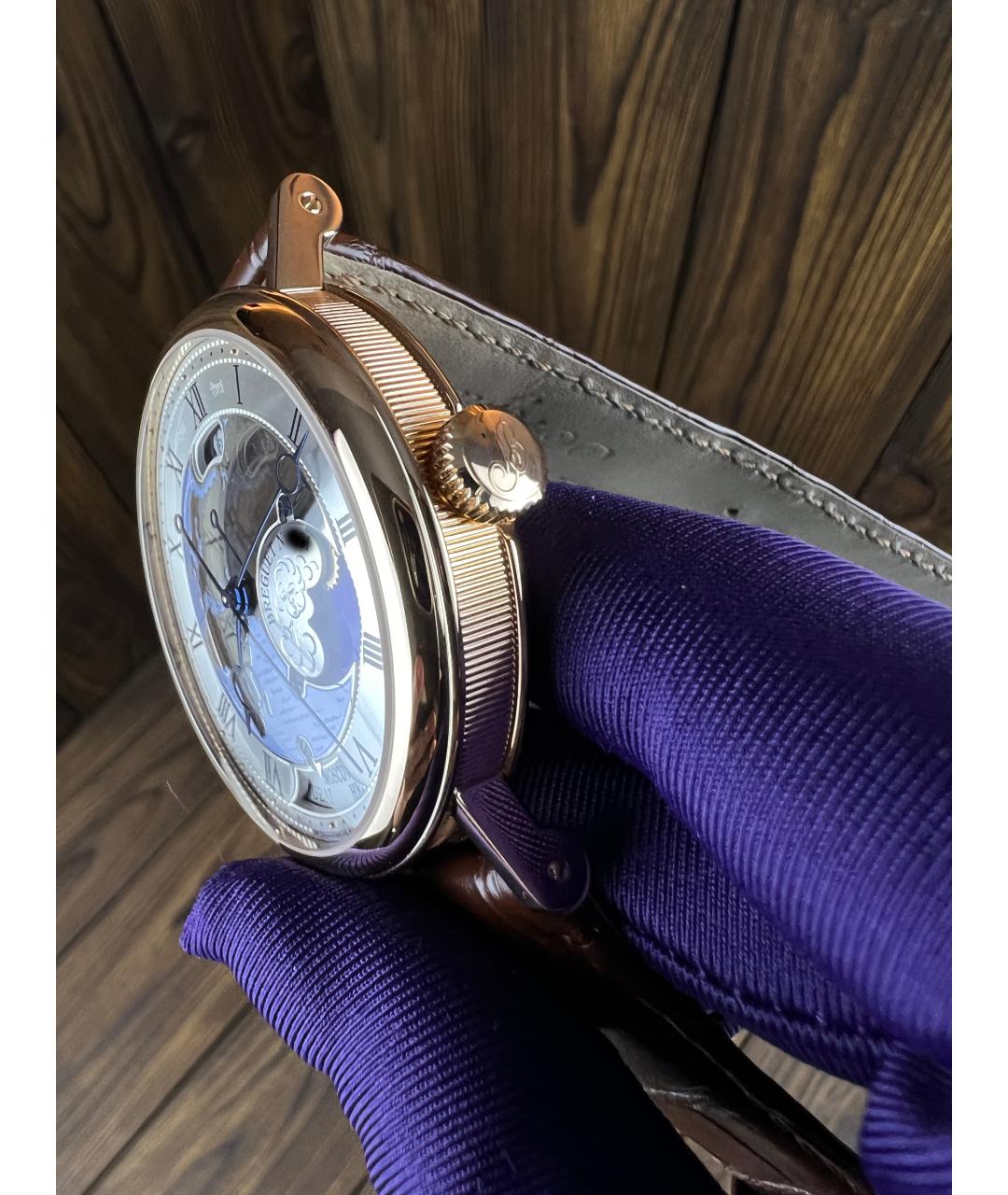 Breguet Коричневые часы из розового золота, фото 3