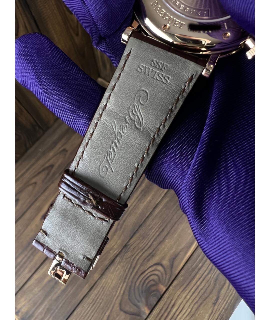 Breguet Коричневые часы из розового золота, фото 7