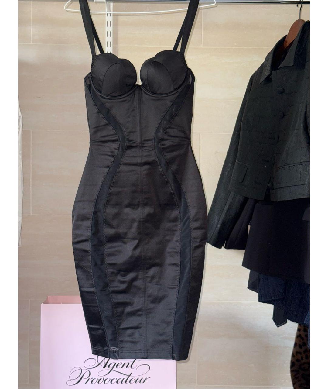AGENT PROVOCATEUR Черное шелковое вечернее платье, фото 8