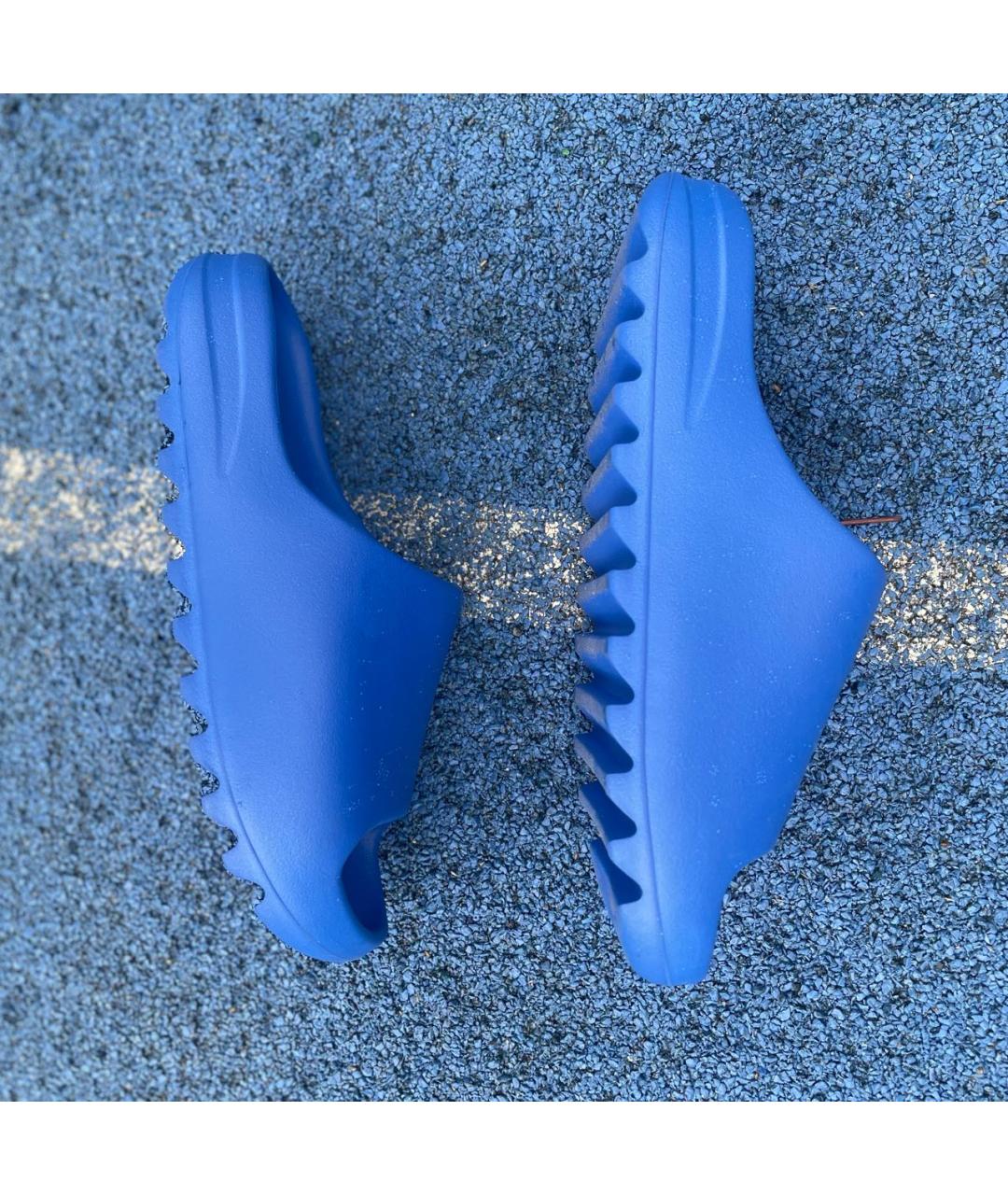 ADIDAS YEEZY Синие резиновые шлепанцы, фото 6
