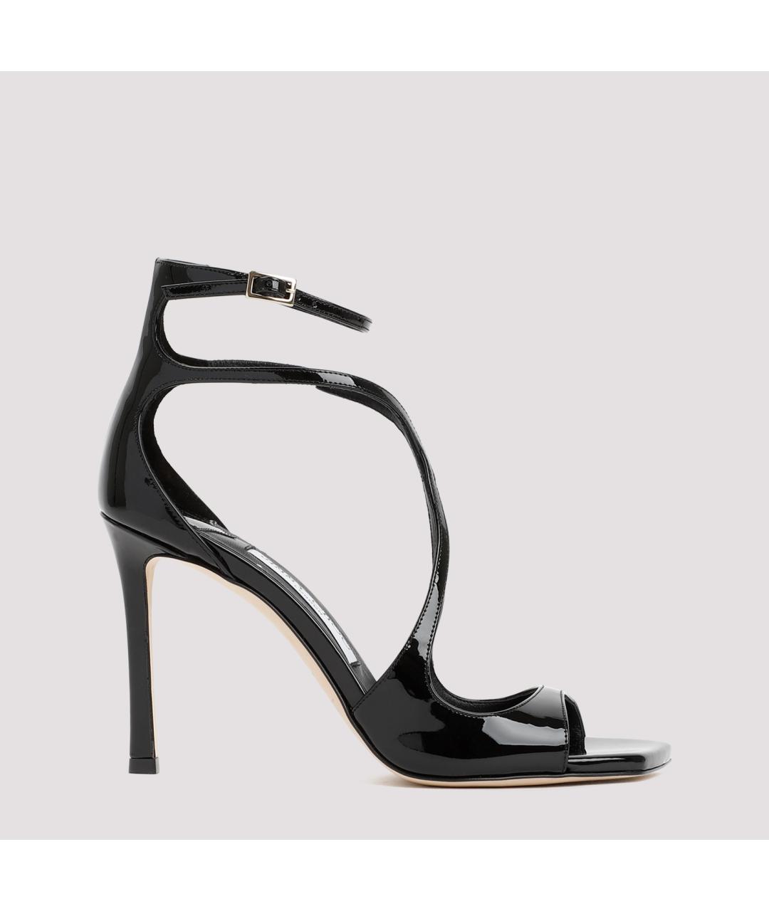 JIMMY CHOO Черные кожаные босоножки, фото 2