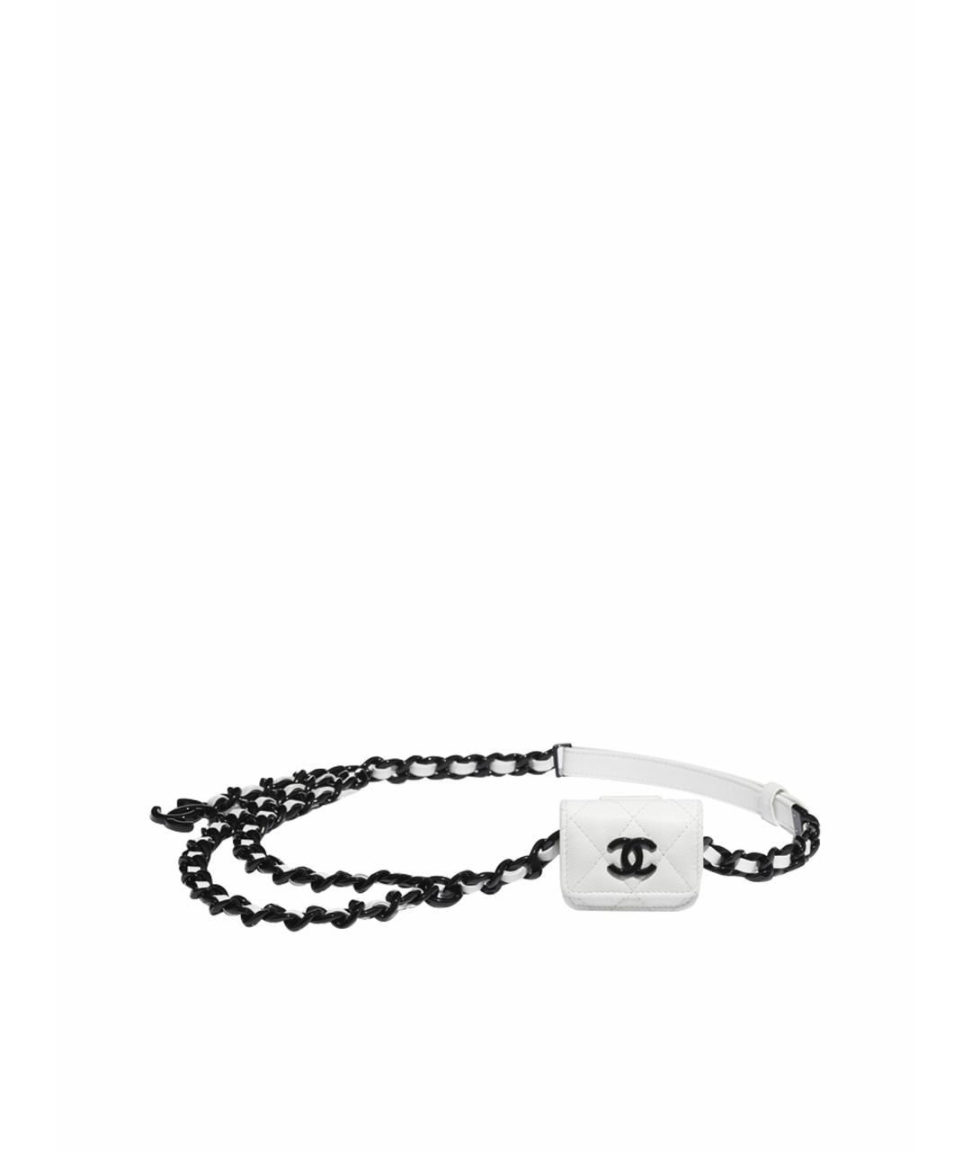 CHANEL Белая поясная сумка, фото 1