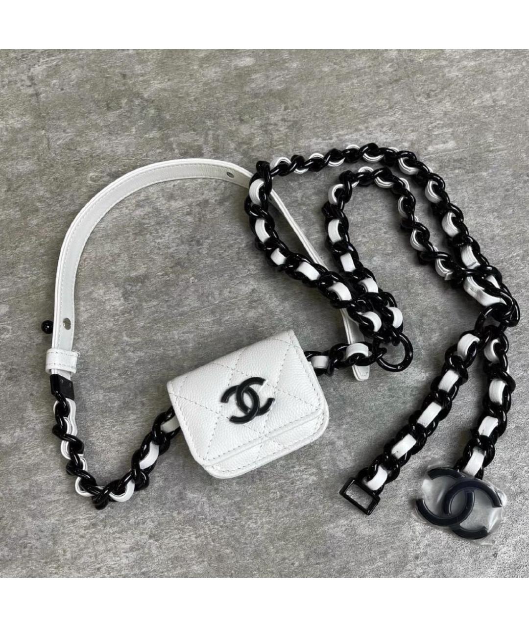 CHANEL Белая поясная сумка, фото 3