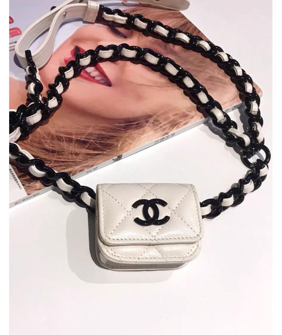 CHANEL Белая поясная сумка, фото 8