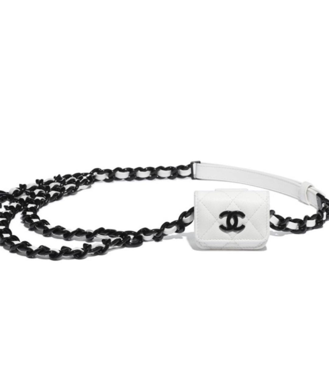 CHANEL Белая поясная сумка, фото 9