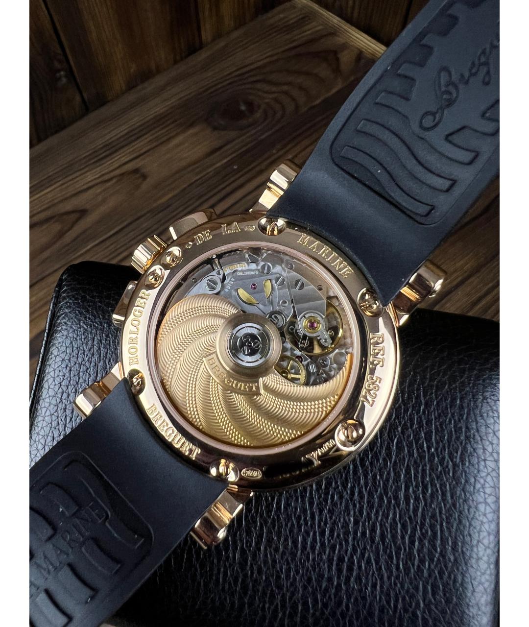 Breguet Черные часы из розового золота, фото 6