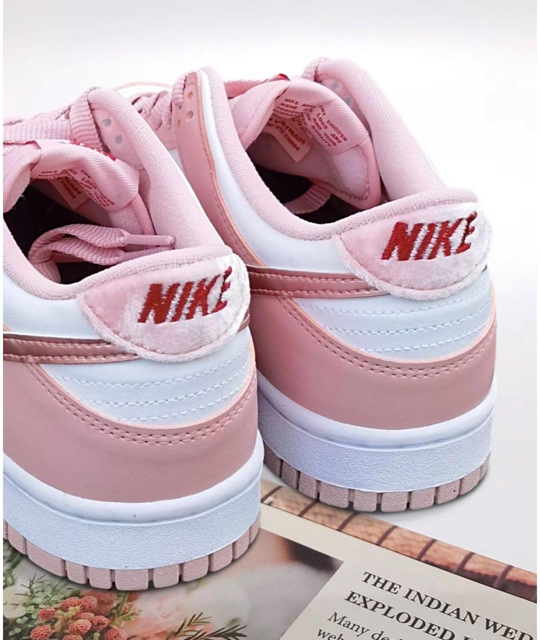 NIKE Коралловые кожаные кроссовки, фото 5