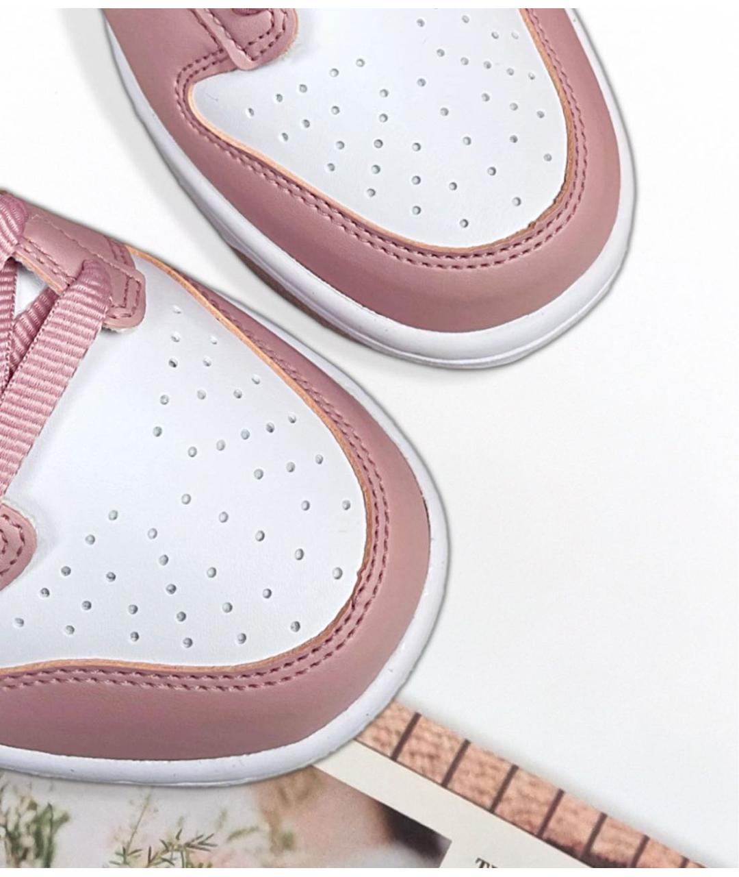 NIKE Коралловые кожаные кроссовки, фото 8