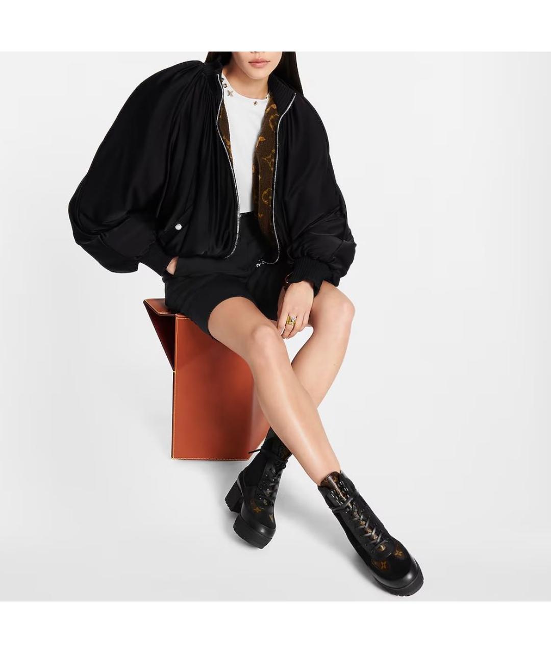 LOUIS VUITTON Черные кожаные ботинки, фото 7