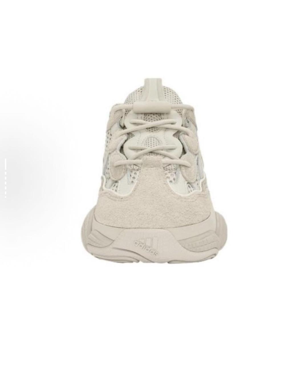 ADIDAS YEEZY Бежевые замшевые кеды, фото 3