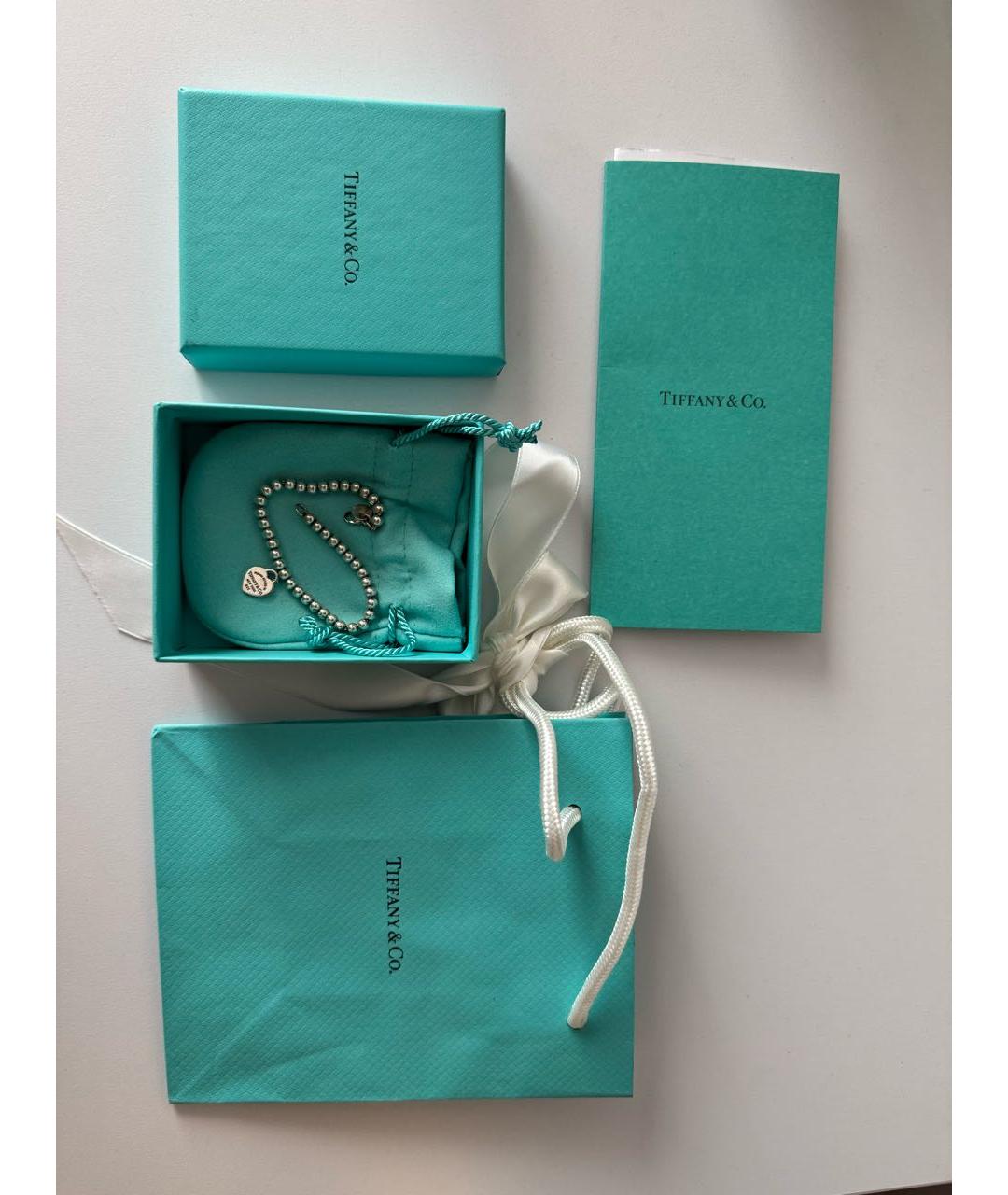 TIFFANY&CO Серебрянный серебряный браслет, фото 4