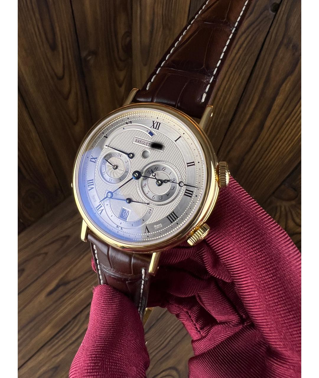 Breguet Коричневые часы из желтого золота, фото 3