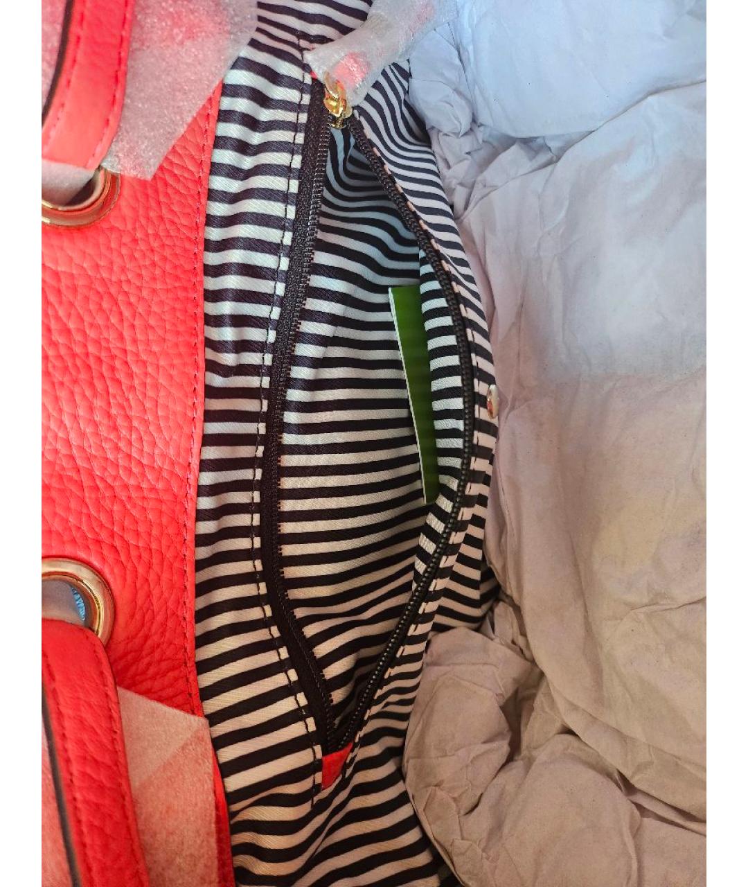 KATE SPADE Коралловый кожаный рюкзак, фото 4