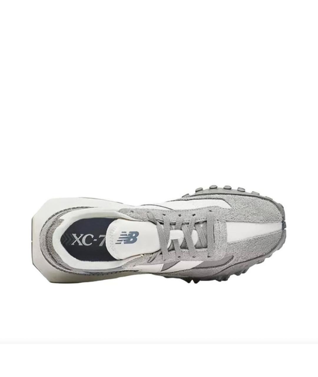 NEW BALANCE Серые замшевые низкие кроссовки / кеды, фото 3