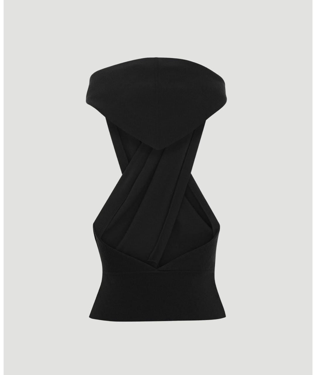 SAINT LAURENT Черная шерстяная майка, фото 2