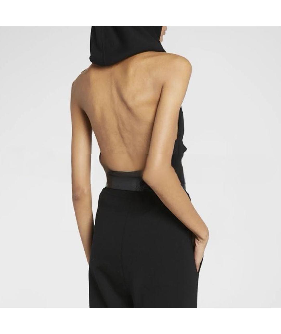 SAINT LAURENT Черная шерстяная майка, фото 4