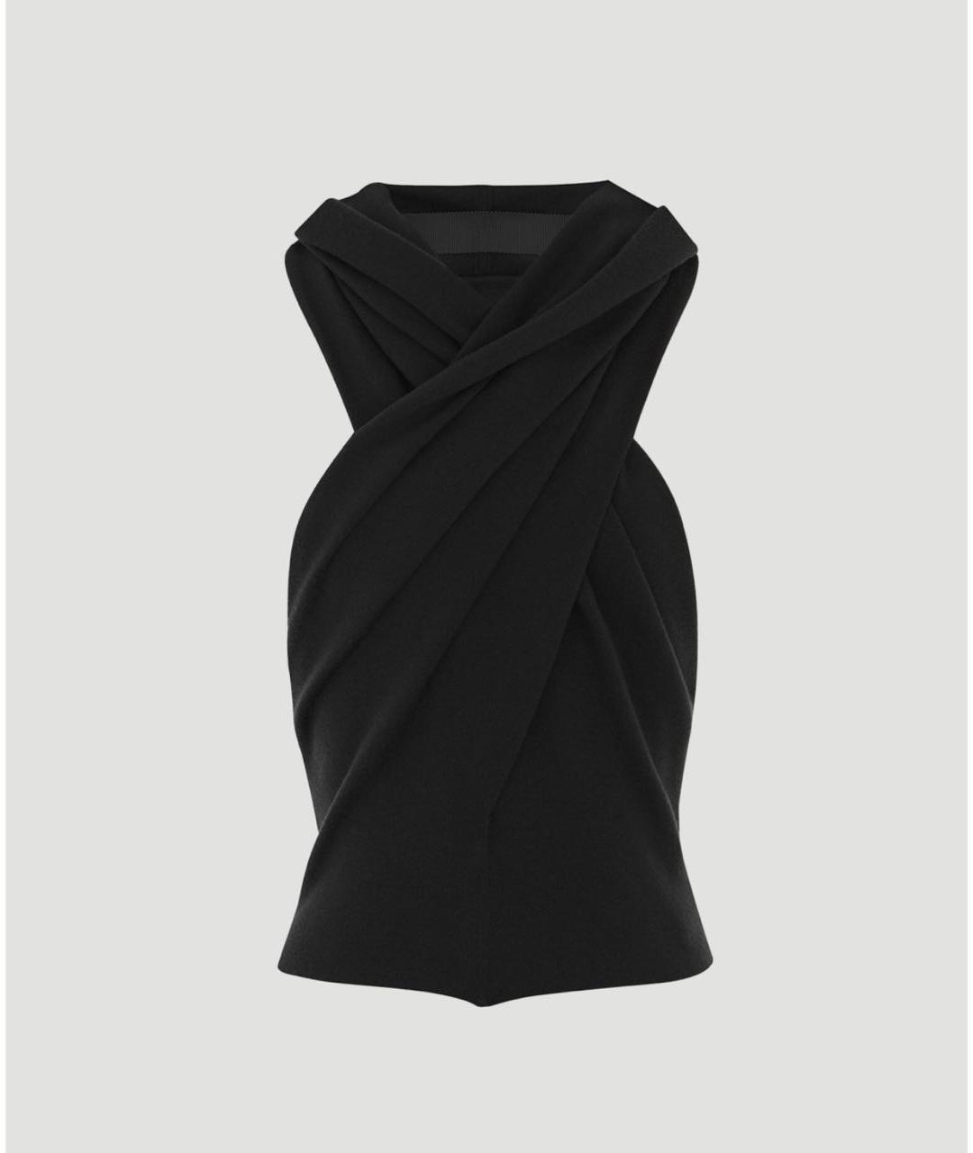 SAINT LAURENT Черная шерстяная майка, фото 9