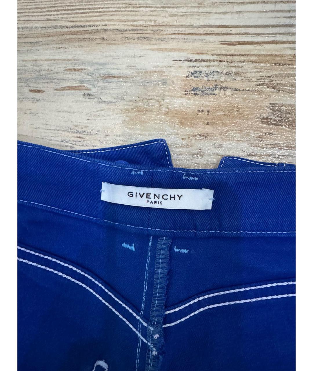GIVENCHY Синие деним шорты, фото 4