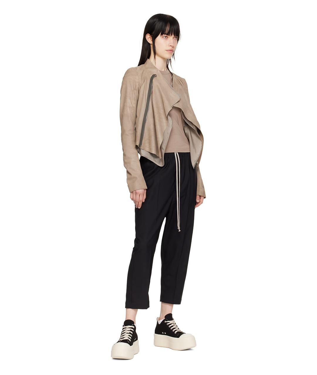 RICK OWENS Черные текстильные кеды, фото 8