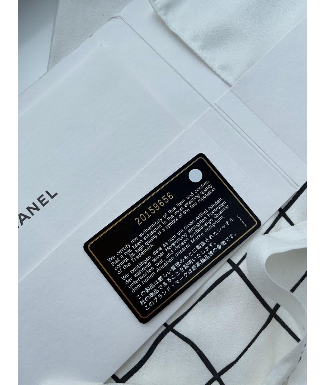 CHANEL Черная кожаная сумка тоут, фото 5
