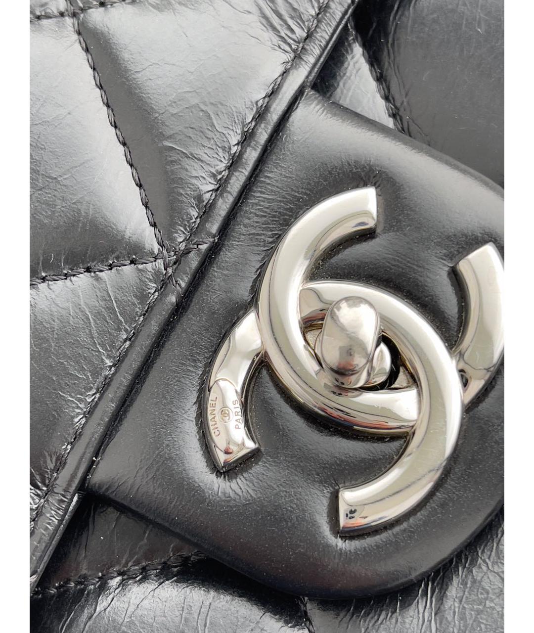 CHANEL Черная кожаная сумка тоут, фото 4