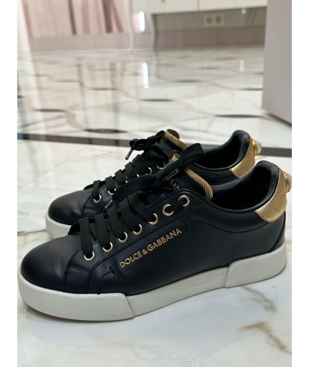 DOLCE&GABBANA Черные кеды, фото 2