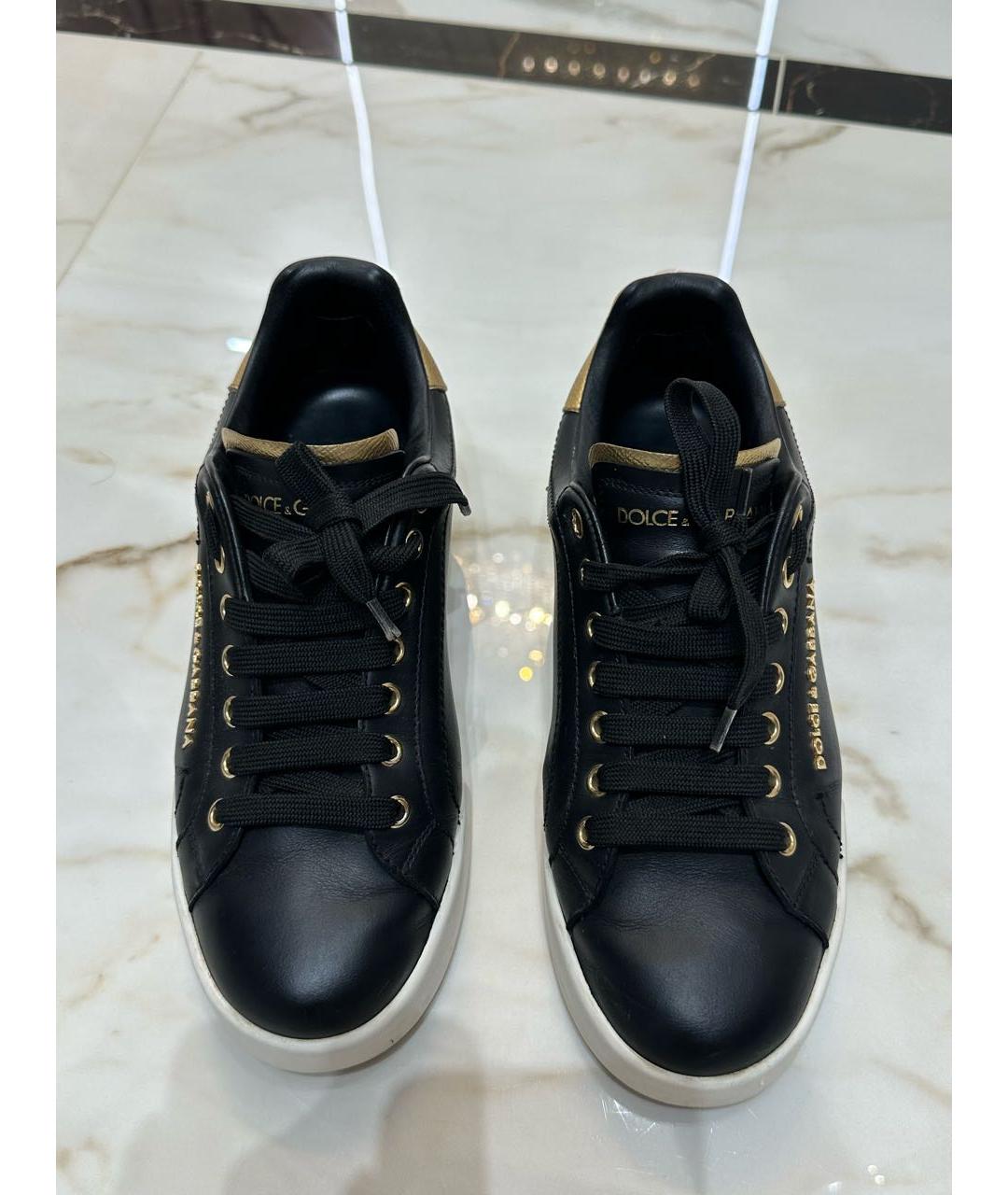 DOLCE&GABBANA Черные кеды, фото 3