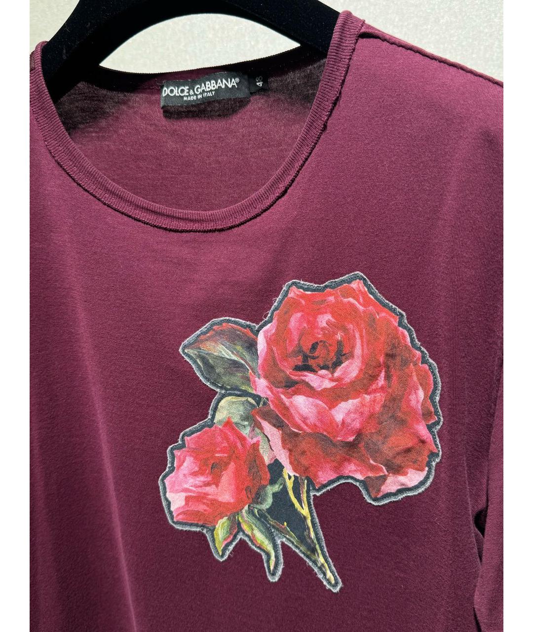 DOLCE&GABBANA Желтая хлопковая футболка, фото 5