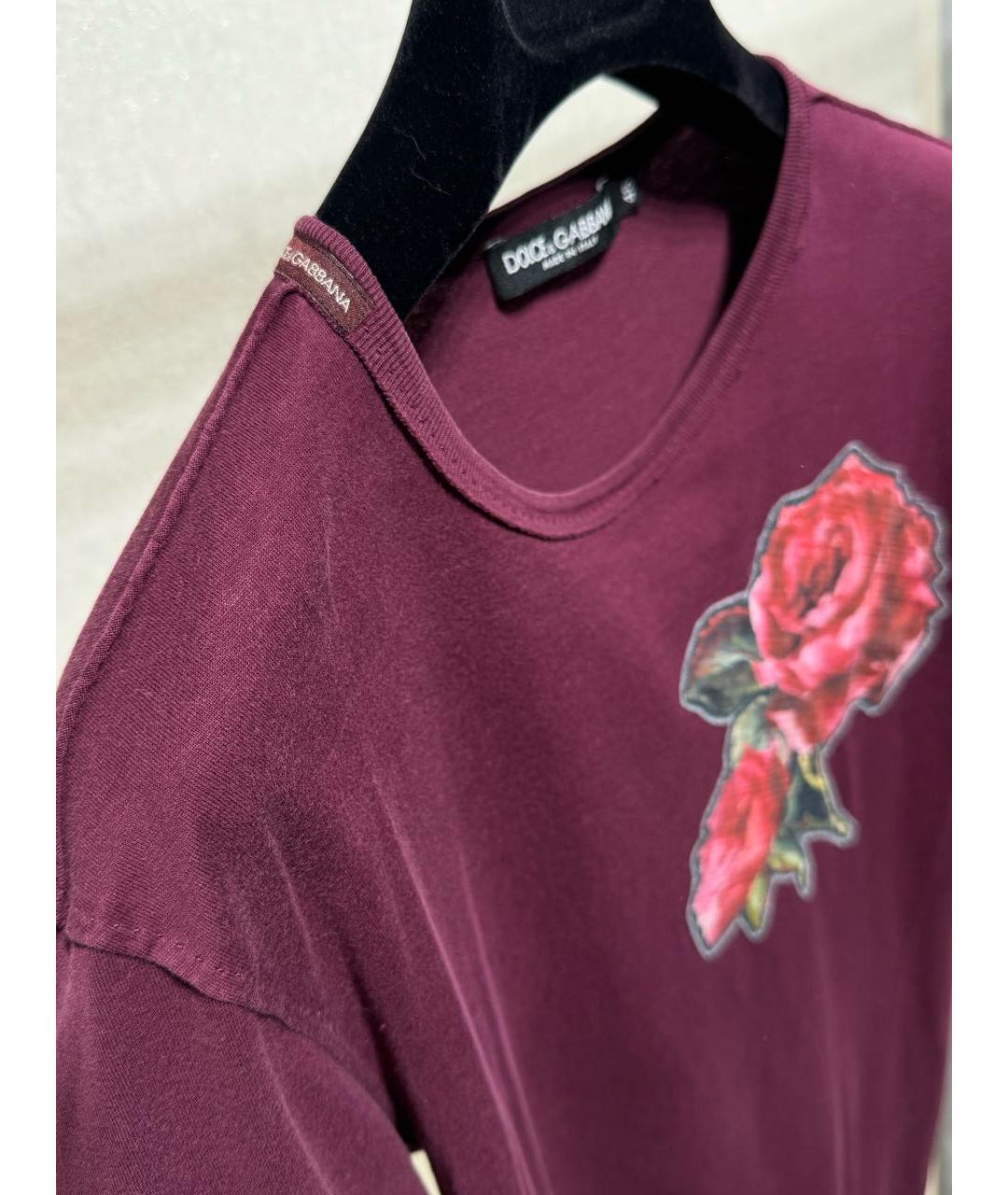 DOLCE&GABBANA Желтая хлопковая футболка, фото 4