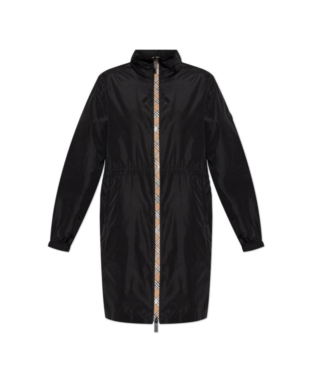 BURBERRY Черная полиамидовая парка, фото 1