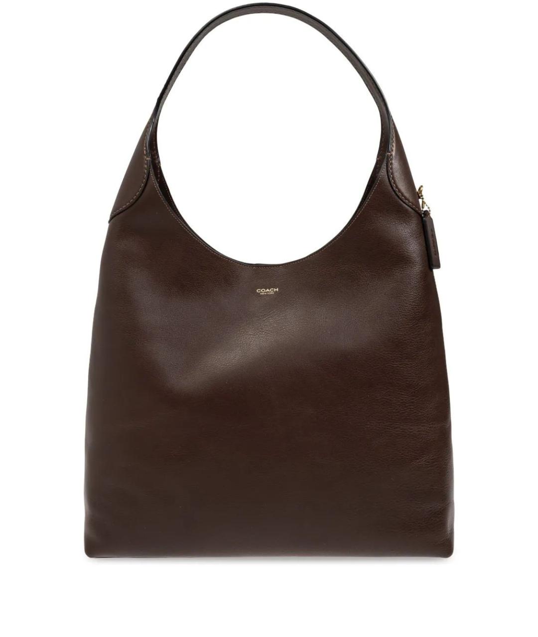 COACH Коричневая кожаная сумка тоут, фото 1