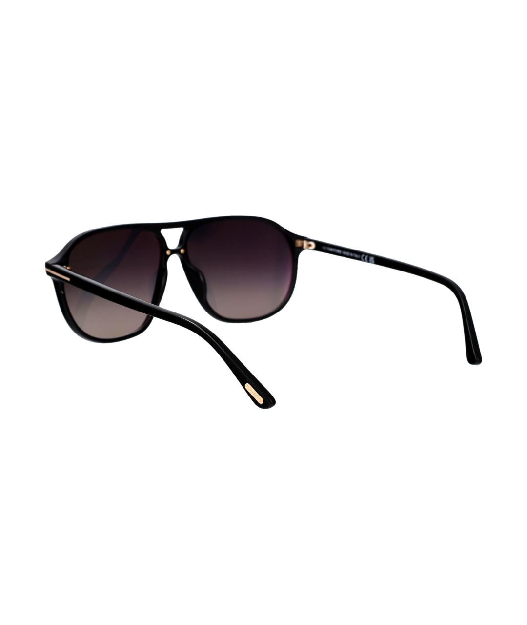 TOM FORD Черные металлические солнцезащитные очки, фото 4