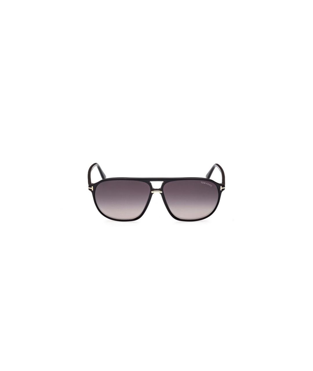 TOM FORD Черные металлические солнцезащитные очки, фото 3