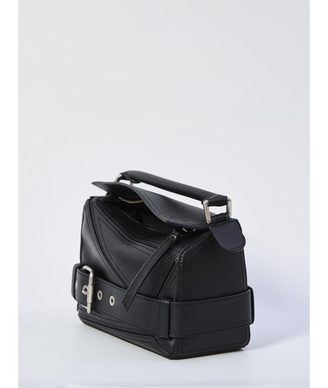LOEWE Черная кожаная сумка через плечо, фото 4