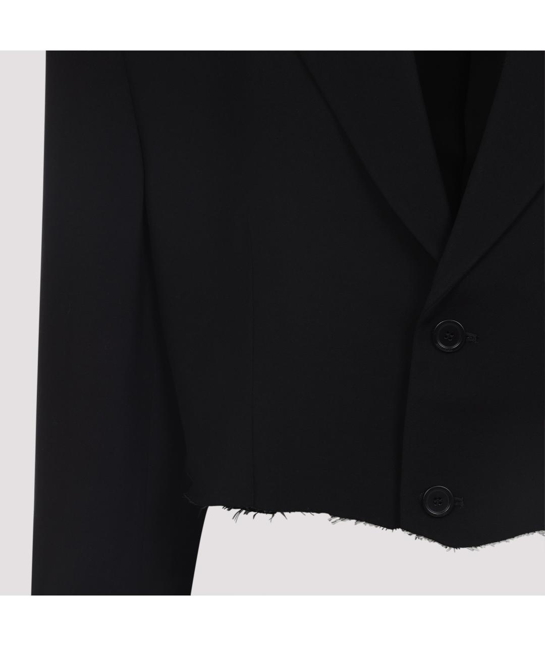 BALENCIAGA Черная шерстяная куртка, фото 3