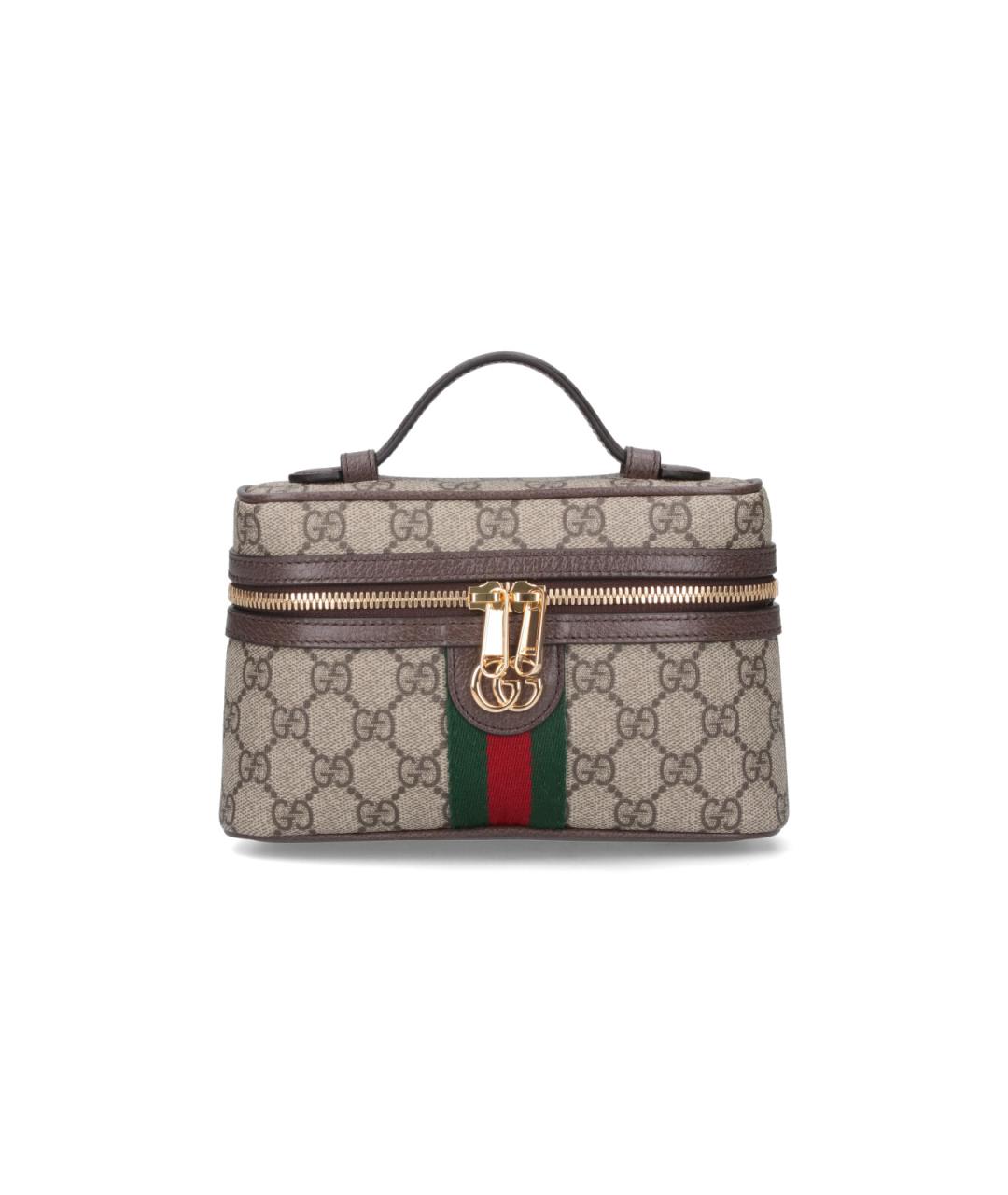 GUCCI Бежевая сумка с короткими ручками, фото 1