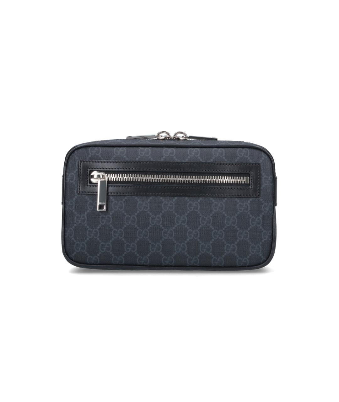 GUCCI Черная поясная сумка, фото 1