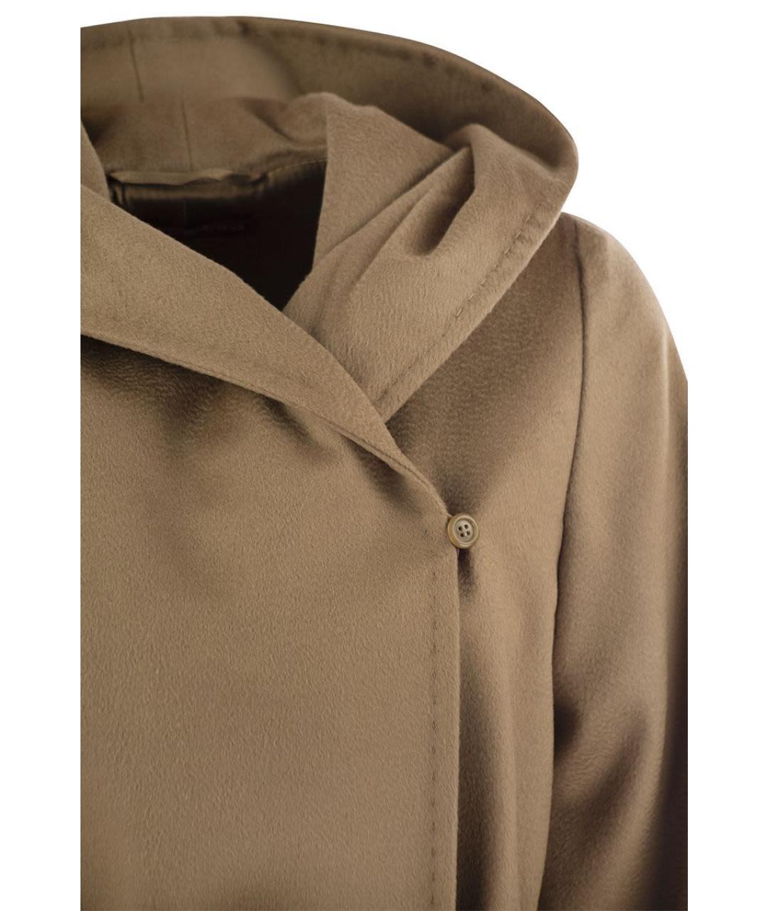 MAX MARA STUDIO Коричневое шерстяное пальто, фото 4