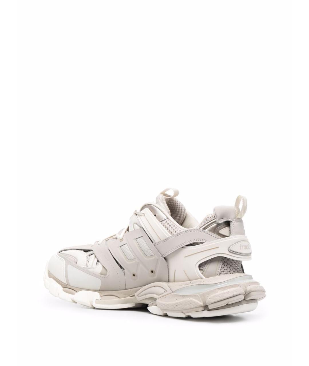 BALENCIAGA Бежевые синтетические низкие кроссовки / кеды, фото 3