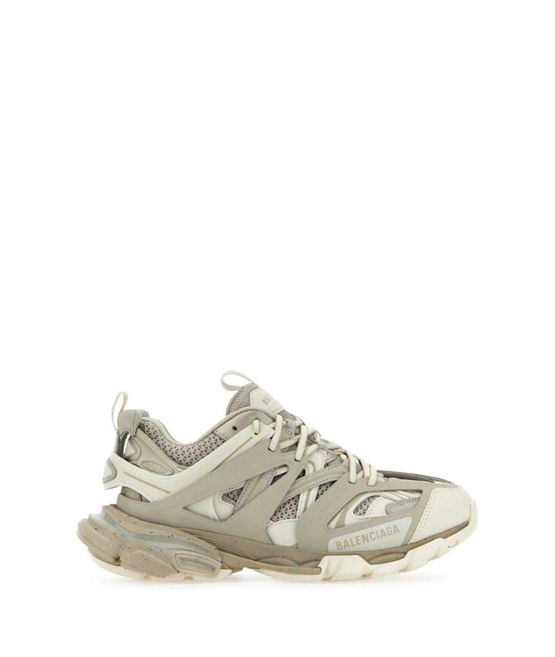 BALENCIAGA Бежевые синтетические низкие кроссовки / кеды, фото 1